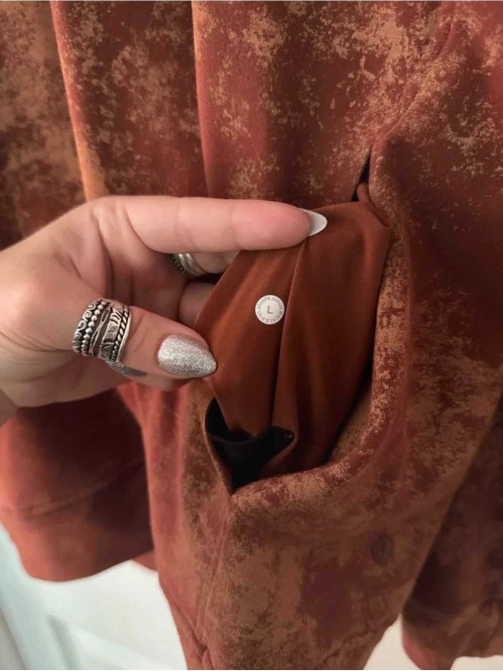 Men's Rust colored Lululemon City Sweat Pullover Hoodie